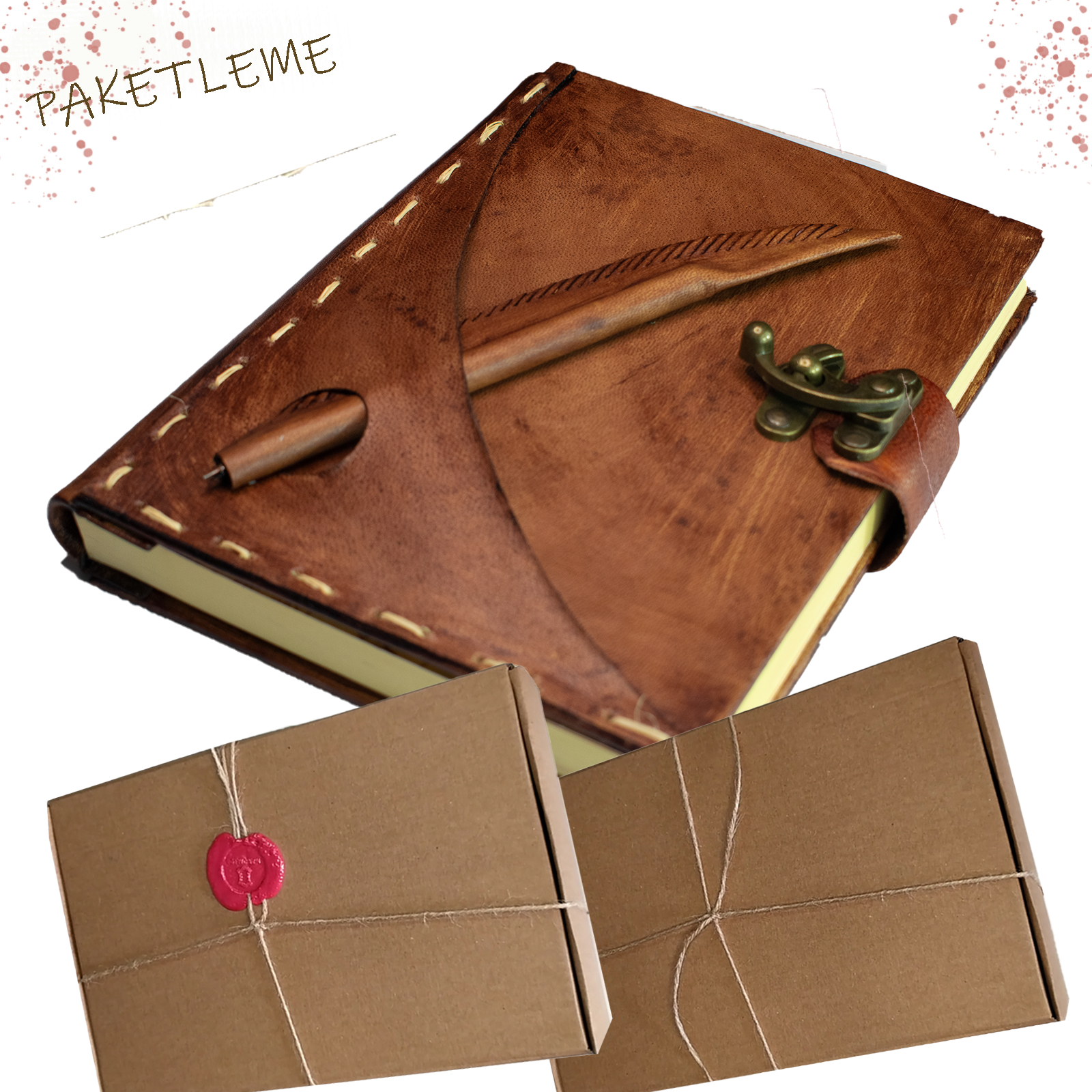 el-yapimi-deri-defter-kalem-figurlu-luks