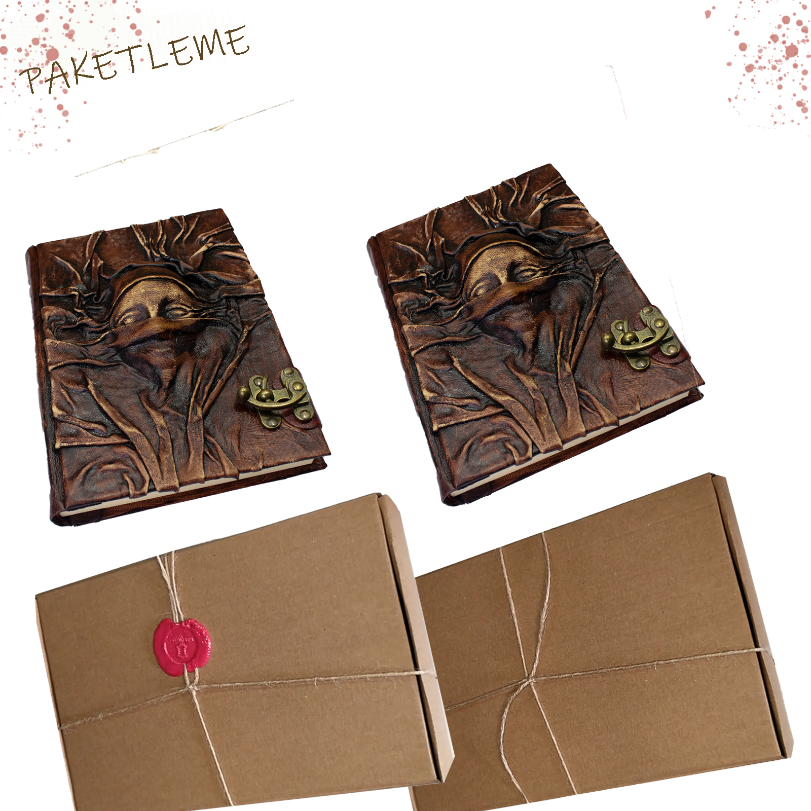 deri-defter-el-yapimi-insan-surati-islami-hediye